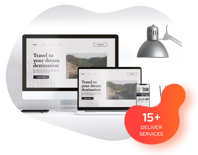 Website development service by on data